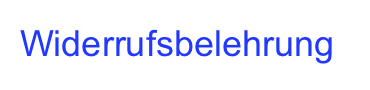 Widerrufsbelehrung